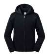 266B Russell Athletic Kids Authentic Zip Hooded Sweatshirt Black colour image